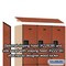 Salsbury Industries 2 Tier Designer Locker, 54"Wx76"Hx18"D, 6 Door, Cherry 18-22368CHE - alternate 8